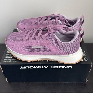 Under Armour Street Mirage Women's Beige/Purple Prime Sneakers 7.5